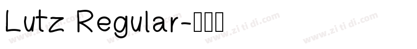 Lutz Regular字体转换